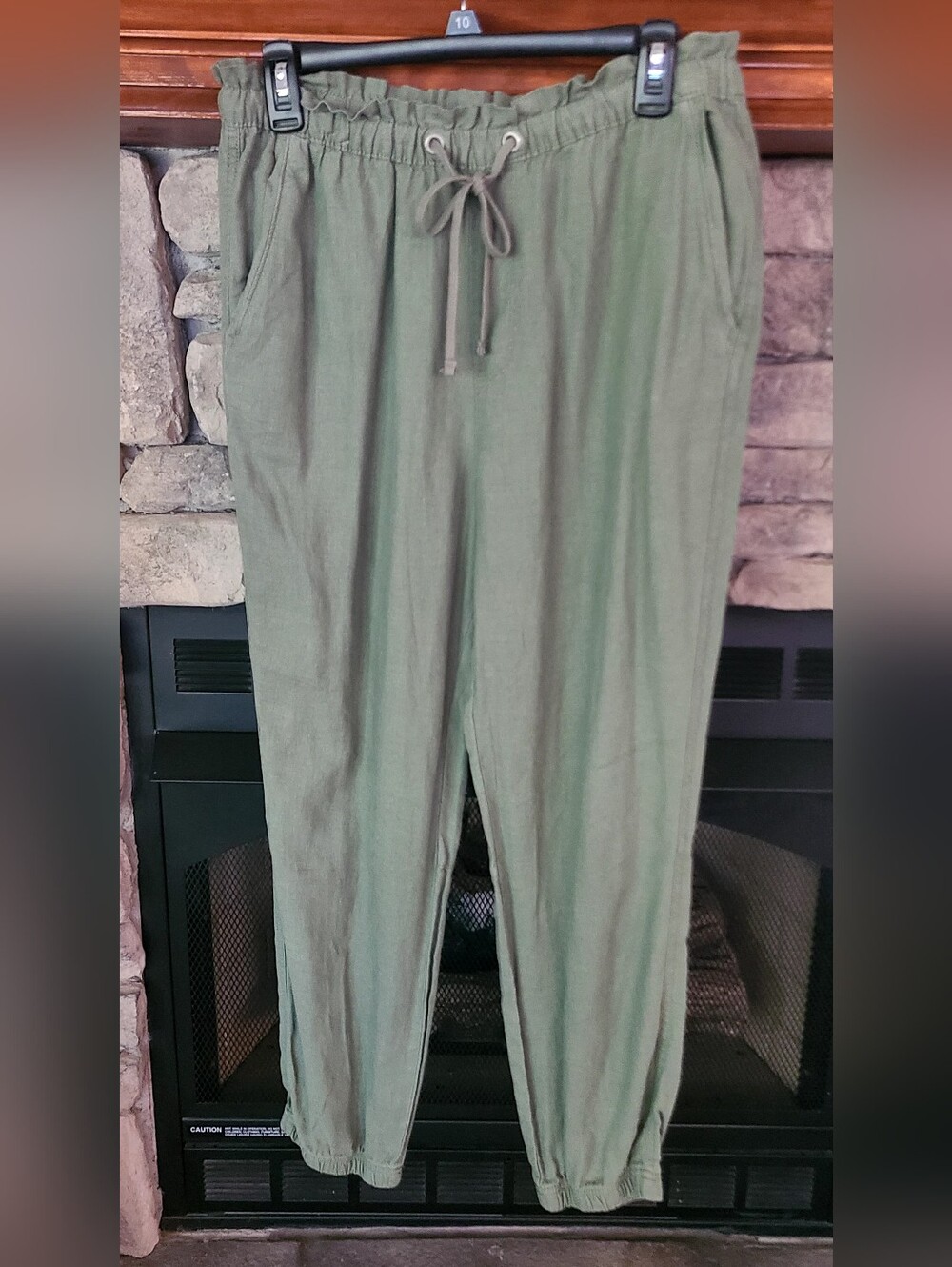 Women's Casual Paperbag Waist Drawstring Jogger
